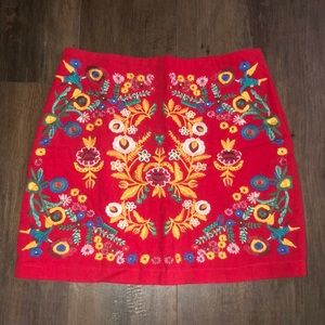 Altar’d State Red Patterned Skirt